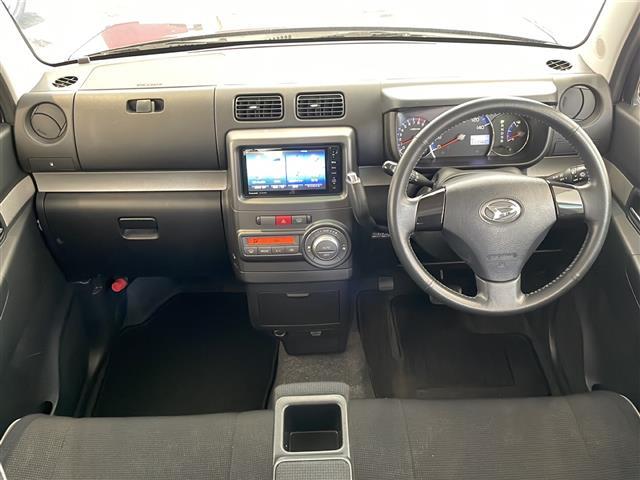 ムーヴコンテ カスタム G ストラーダ7インチSDナビ/フルセグTV/スマートキー/スペアキー/純正14インチアルミホイール/純正フロアマット/HIDヘッドライト/フォグランプ/アイドリングストップ/ウィンカーミラー(2枚目)