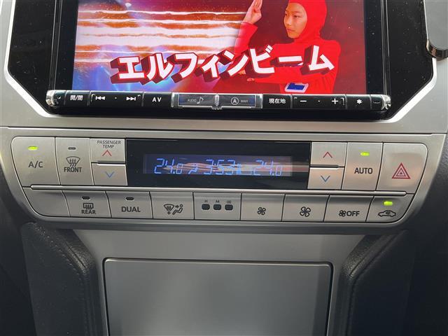 ランドクルーザープラド ＴＸ　ＡＬＰＩＮＥナビ／ＣＤ／ＤＶＤ／フルセグＴＶ／ＢｌｕｅｔｏｏｔｈＡＬＰＩＮＥフリップダウンモニターヒッチメンバーヒッチキャリアルーフキャリア社外１７インチアルミ（11枚目）