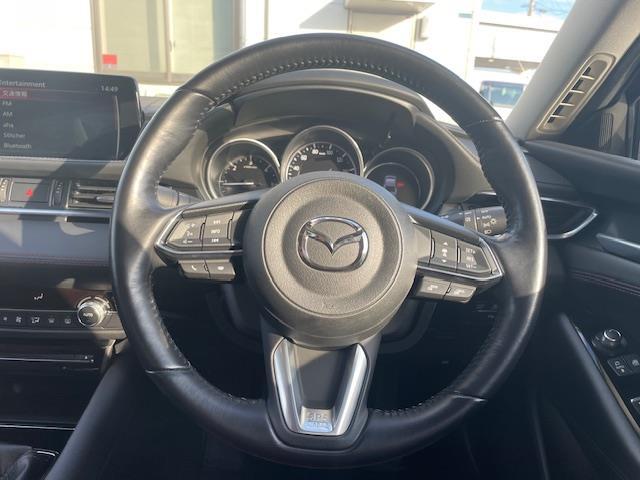 MAZDA6セダン XD ブラックトーンエディション ディーゼル車/4WD/MT車/純正ディスプレイオーディオ/BOSEサウンド/本革赤革シート/シートメモリ/パワーシート/360°ビューモニタ/シートヒータ/ステアリングヒータ/前後ドラレコ/冬タイヤ付(13枚目)