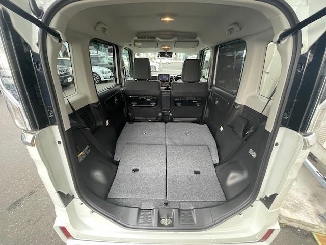 スペーシアカスタム ハイブリッドXS 4WD/HV/社外ナビ(フルセグ/AM/FM)/両側パワースライドドア/リアサーキュレーター/D/N席シートヒーター/パーキングセンサー/コーナーセンサー/衝突軽減システム/横滑り防止(19枚目)