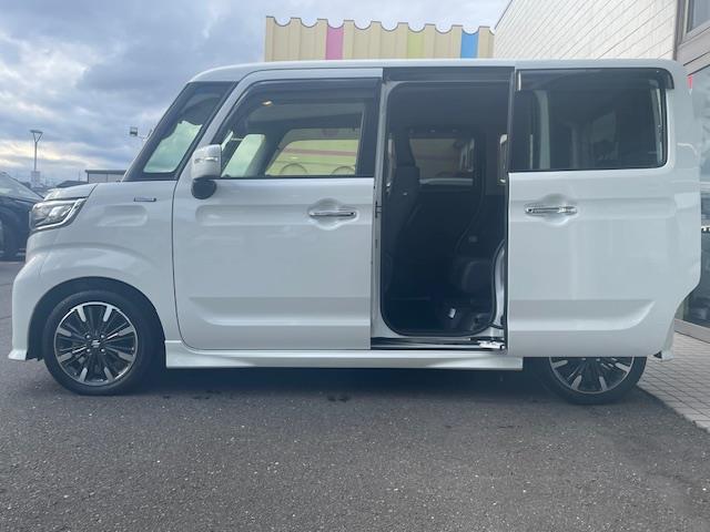 スペーシアカスタム ハイブリッドXS 4WD/HV/社外ナビ(フルセグ/AM/FM)/両側パワースライドドア/リアサーキュレーター/D/N席シートヒーター/パーキングセンサー/コーナーセンサー/衝突軽減システム/横滑り防止(29枚目)