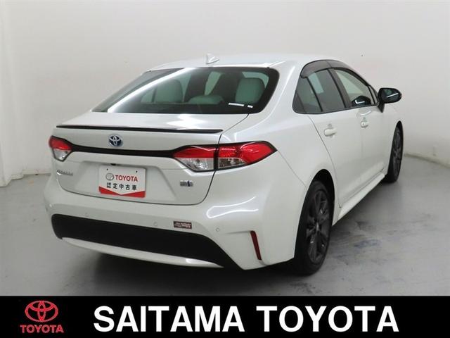 カローラ ハイブリッド ダブルバイビー 衝突回避軽減ブレーキ 踏み間違い制御装置 車線逸脱警報 オートハイビーム ブラインドモニター バックモニター ETC LEDヘッドランプ シートヒーター メモリーナビ フルセグTV CDDVD再生(5枚目)