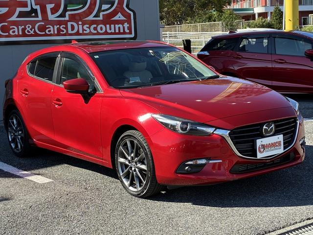 アクセラスポーツ 22XD Lパッケージ 純正SDナビラジオBTUSBCDDVDSDフルセグTVBカメラステヒーターFシートヒータWエアコンステリモクルーズコントロールオートライトアイドリングストップ衝突被害軽減サポートサンルーフ(6枚目)