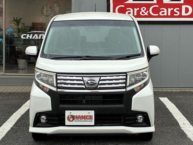 ムーヴ カスタム　Ｘ　ケンウッドＨＤＤナビＳＤＣＤＤＶＤフルセグテレビラジオＢｌｕｅｔｏｏｔｈバックカメラオートエアコンＥＴＣステアリングスイッチオートライトフォグランププッシュスタートアイドリングストップスマートキー（5枚目）