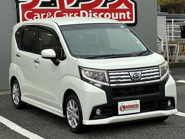 ムーヴ カスタム　Ｘ　ケンウッドＨＤＤナビＳＤＣＤＤＶＤフルセグテレビラジオＢｌｕｅｔｏｏｔｈバックカメラオートエアコンＥＴＣステアリングスイッチオートライトフォグランププッシュスタートアイドリングストップスマートキー（6枚目）