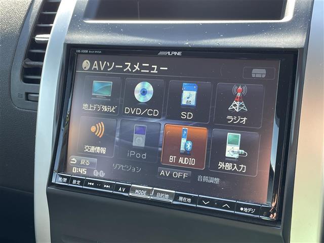 エクストレイル ２０Ｘｔｔ　ブラック　エクストリーマーＸ　４ＷＤ　社外８インチＳＤナビ　ＶＩＥ－Ｘ００８　ＣＤ　ＤＶＤ　ＢＴ　フルセグテレビ　バックカメラ　ＥＴＣ　ドライブレコーダー　クルーズコントロール　革シート　シートヒーター（4枚目）