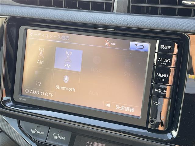 アクア G 純正SDナビ NSCP-W64 CD BT ワンセグテレビ バックカメラ ETC クルーズコントロール ステアリングスイッチ リモコンキー 純正15インチアルミホイール(5枚目)