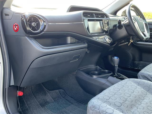 アクア G 純正SDナビ NSCP-W64 CD BT ワンセグテレビ バックカメラ ETC クルーズコントロール ステアリングスイッチ リモコンキー 純正15インチアルミホイール(15枚目)