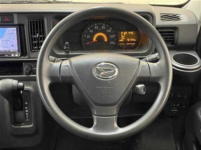 ハイゼットカーゴ クルーズ ターボ SA III 4WD 社外SDナビ AVIC-MRZ009 CD DVD BT フルセグテレビ 衝突被害軽減ブレーキ レーンキープアシスト アイドリングストップ リモコンキー LEDヘッドライト(3枚目)