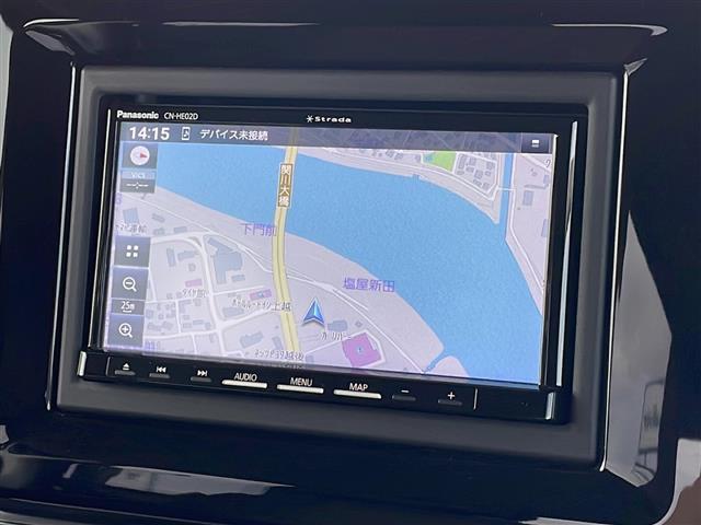 ワゴンRスマイル ハイブリッドS 4WD 社外SDナビ CN-HE02D CD DVD BT フルセグテレビ SDミュージックサーバー 全方位カメラ ドライブレコーダー 衝突被害軽減ブレーキ レーンキープアシスト(4枚目)