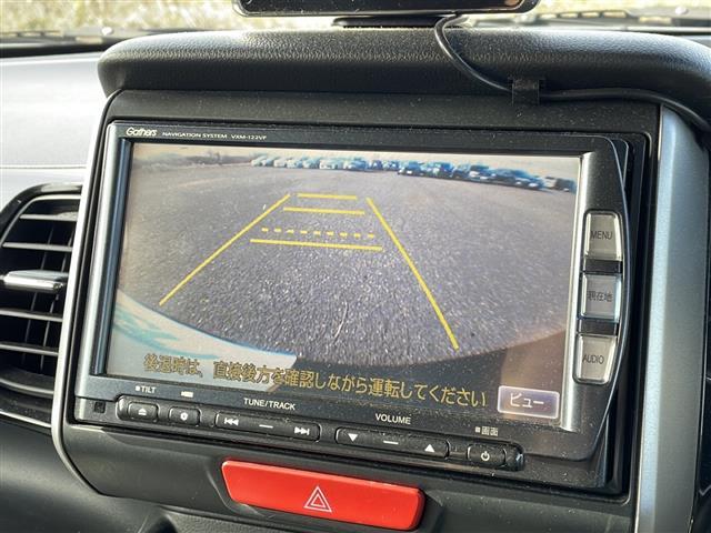 N-BOXカスタム G・ターボパッケージ 4WD 純正SDナビ VXM-122VF CD DVD BT フルセグテレビ バックカメラ ETC クルーズコントロール 両側パワースライドドア 革調シートカバー ベンチシート(6枚目)