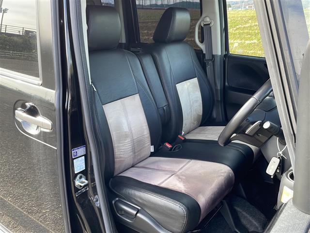 N-BOXカスタム G・ターボパッケージ 4WD 純正SDナビ VXM-122VF CD DVD BT フルセグテレビ バックカメラ ETC クルーズコントロール 両側パワースライドドア 革調シートカバー ベンチシート(14枚目)