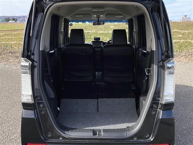 N-BOXカスタム G・ターボパッケージ 4WD 純正SDナビ VXM-122VF CD DVD BT フルセグテレビ バックカメラ ETC クルーズコントロール 両側パワースライドドア 革調シートカバー ベンチシート(19枚目)