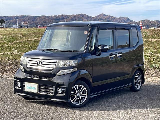 N-BOXカスタム G・ターボパッケージ 4WD 純正SDナビ VXM-122VF CD DVD BT フルセグテレビ バックカメラ ETC クルーズコントロール 両側パワースライドドア 革調シートカバー ベンチシート(26枚目)