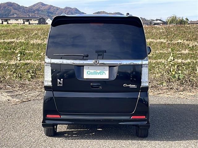 N-BOXカスタム G・ターボパッケージ 4WD 純正SDナビ VXM-122VF CD DVD BT フルセグテレビ バックカメラ ETC クルーズコントロール 両側パワースライドドア 革調シートカバー ベンチシート(31枚目)