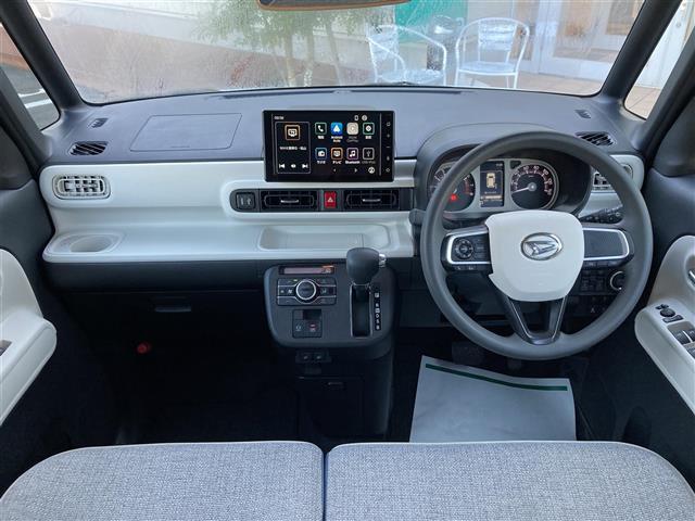 ムーヴキャンバス ストライプスＧ　９インチディスプレイオーディオ　フルセグＴＶ　Ｂｌｕｅｔｏｏｔｈ　バックカメラ　前後ドライブレコーダー　両側パワースライドドア　置くだけ充電　前座席シートヒーター　スマートアシスト　ＥＴＣ（2枚目）