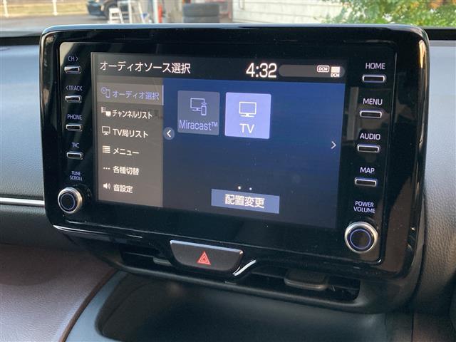 ヤリスクロス Z 純正8インチディスプレイオーディオ ナビキット フルセグTV Bluetooth パノラミックビューモニター ビルトインETC 前後ドライブレコーダー 合皮/ファブリックコンビシート 前席温シート(9枚目)