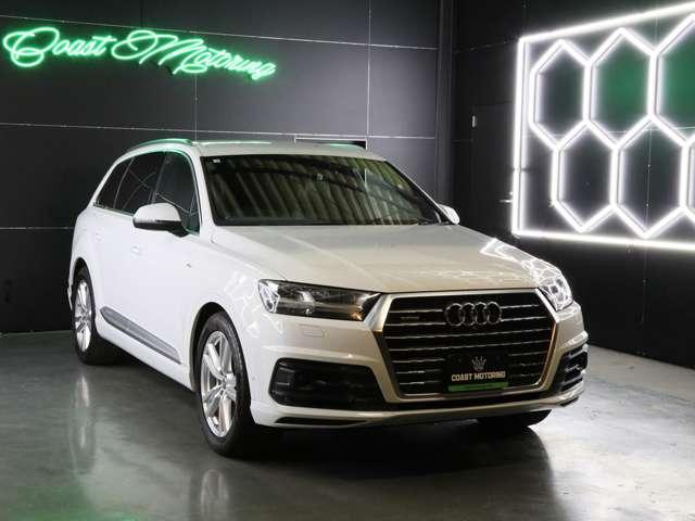 Ｑ７ Ｑ７　２．０ＴＦＳＩクワトロＳラインパッケージ　４ＷＤ　Ｓラインパッケージ／７シ－タ－／マトリクスＬＥＤヘッドライト／黒革アダプティブクルーズコントロール／全周囲カメラ／パワ－バックドア／シートヒーター／アンビエントライト／エアサスペンション／後席モニター（7枚目）