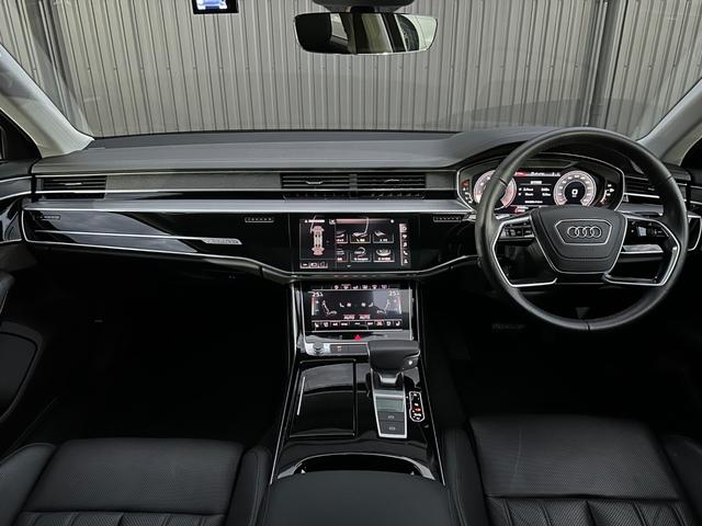 A8 60TFSIクワトロ サンルーフ Bang&Olufsen エアサス ACC LKA BSM HUD 黒革シート 全席パワーシート 全席シートヒーター 前席ベンチレーション 純正ナビTV 360°カメラ CarPlay(4枚目)