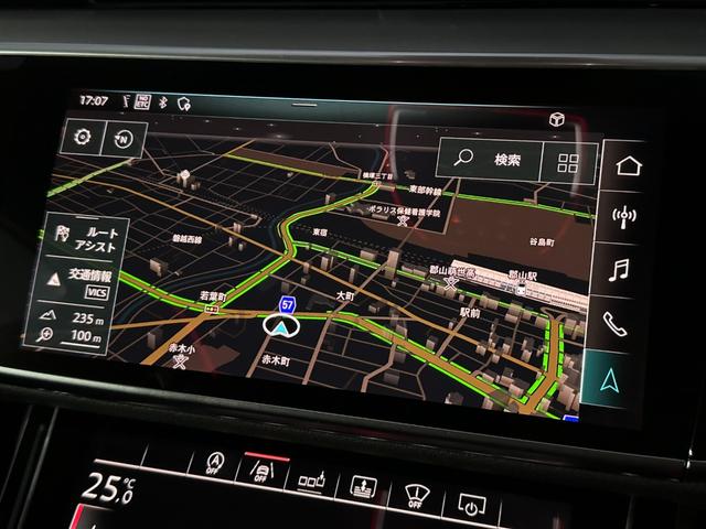 A8 60TFSIクワトロ サンルーフ Bang&Olufsen エアサス ACC LKA BSM HUD 黒革シート 全席パワーシート 全席シートヒーター 前席ベンチレーション 純正ナビTV 360°カメラ CarPlay(11枚目)