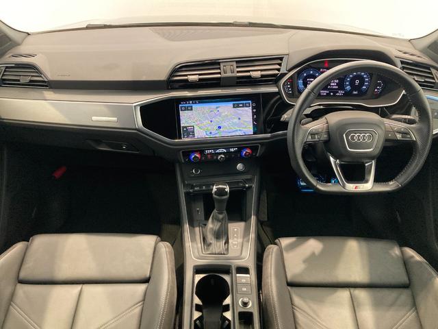 Ｑ３スポーツバック ３５ＴＤＩクワトロ　Ｓライン　ＡＣＣ　アシスタンスＰＫＧ　黒革　ＡｐｐｌｅＣａｒＰｌａｙ　パワーシート　シートヒーター　純正ナビＴＶ　３６０°カメラ　前後ドラレコ　純正１９ＡＷ　ＥＴＣ　電動リアゲート　ＬＥＤライト　オートホールド（4枚目）