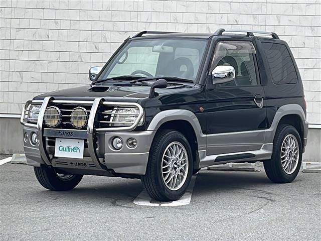 パジェロミニ ＶＲ－Ｓ　禁煙車　三菱自動車仕様限定車　ＪＡＯＳ大型グリルガード　ＪＡＯＳアルミスキットプレート　ＢＢＳ１６インチアルミホイール　背面タイヤハードカバー　アルパインＨＤＤナビ　ワンセグ　ルーフレール　レカロ（19枚目）