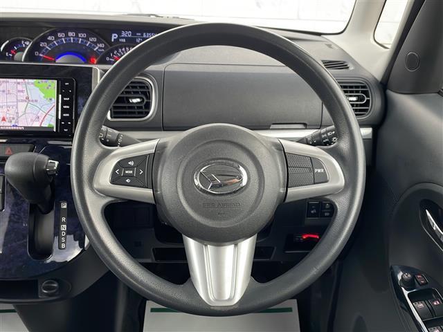 タント カスタムＸ　トップエディションＳＡＩＩＩ　４ＷＤ　衝突回避支援ブレーキ機能　社外ナビ（ＡＭ／ＦＭ／ＢＴ／ＴＶ／ＣＤ／ＤＶＤ）　片側パワースライド　Ｄ　ａｓｓｉｓｔ（Ｄアシスト）切替ステアリングスイッチ　アイドリングストップ　純正ＡＷ（22枚目）