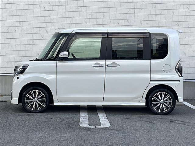タント カスタムＸ　トップエディションＳＡＩＩＩ　４ＷＤ　衝突回避支援ブレーキ機能　社外ナビ（ＡＭ／ＦＭ／ＢＴ／ＴＶ／ＣＤ／ＤＶＤ）　片側パワースライド　Ｄ　ａｓｓｉｓｔ（Ｄアシスト）切替ステアリングスイッチ　アイドリングストップ　純正ＡＷ（40枚目）