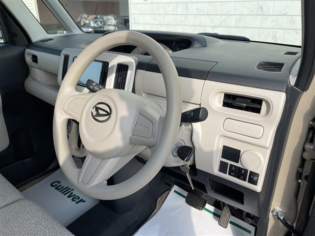 ムーヴキャンバス Ｌ　ＳＡＩＩＩ　４ＷＤ　スマートアシストＩＩＩ　衝突軽減　レーンキープ　横滑り防止　オートハイビーム　誤発信制御　先行車発進おしらせ　社外ナビ　フルセグ　アイドリングストップ　ドアバイザー　冬タイヤ車載　スペアキー（12枚目）