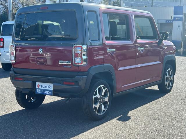 ハスラー ＨＹＢＲＩＤ　Ｘターボ　３型　全方位モニター付きナビ　スズキセーフティーサポート　衝突被害軽減システム　アイドリングストップ　横滑り防止機能　盗難防止システム　全方位モニター付きナビゲーション　Ｂｌｕｅｔｏｏｔｈ　シートヒーター　オートエアコン（5枚目）