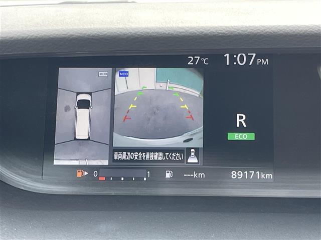 セレナ ハイウェイスター　３６０°セーフティサポートバックカメラアラウンドビューカメラコーナーセンサークルコンＢＴ後席用モニターフルセグＴＶナビ純正フロアマット純正アルミホイール（4枚目）