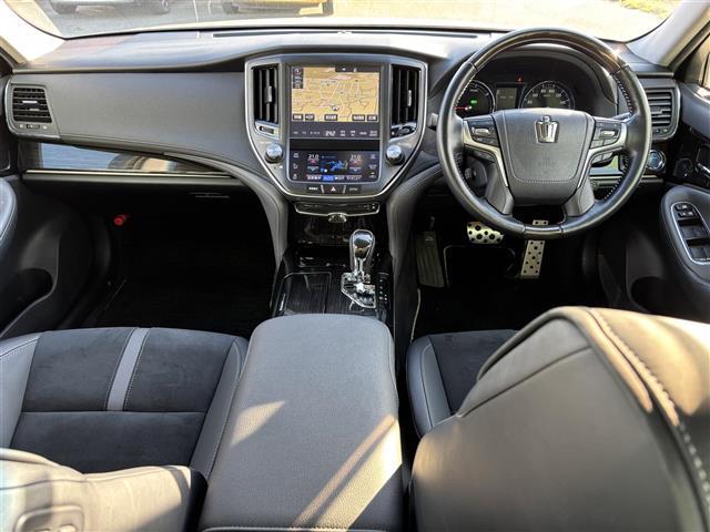 クラウンハイブリッド アスリートSJ-フロンティアLTD ☆ワンオーナー☆セーフティセンス☆純正エアロ(F/R)☆メーカーナビ(BT/フルセグ/AM/FM/SD/SDREC/DISC)☆Bカメラ☆レーダークルーズコントロール☆LEDヘッドライト(2枚目)