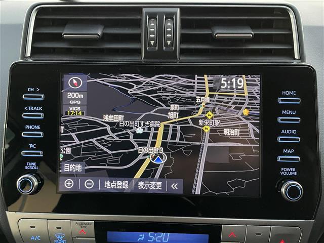ランドクルーザープラド ＴＸ　Ｌパッケージ・ブラックエディション　サンルーフ　衝突被害軽減ブレーキ　ＬＥＤオートライト　クルーズコントロール　ＥＴＣ２．０　全方位カメラ　ＢＴ　レザーシート　純正ＡＷ　純正フロアマット　パワーシート　前後コーナーセンサー　シートヒータ（3枚目）