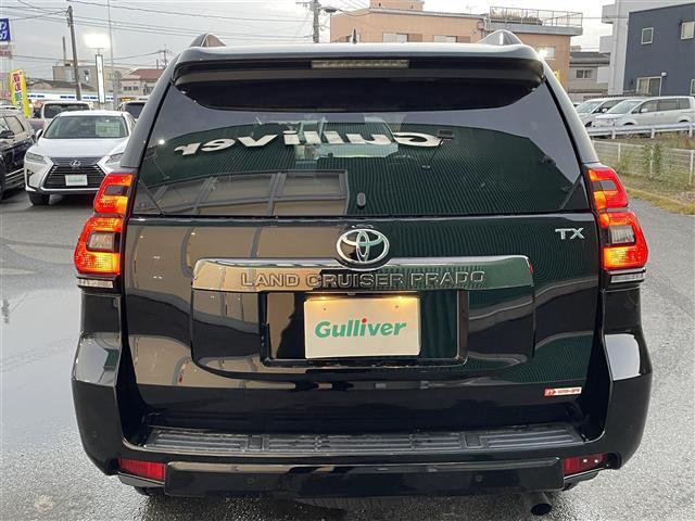 ランドクルーザープラド ＴＸ　Ｌパッケージ・ブラックエディション　サンルーフ　衝突被害軽減ブレーキ　ＬＥＤオートライト　クルーズコントロール　ＥＴＣ２．０　全方位カメラ　ＢＴ　レザーシート　純正ＡＷ　純正フロアマット　パワーシート　前後コーナーセンサー　シートヒータ（36枚目）