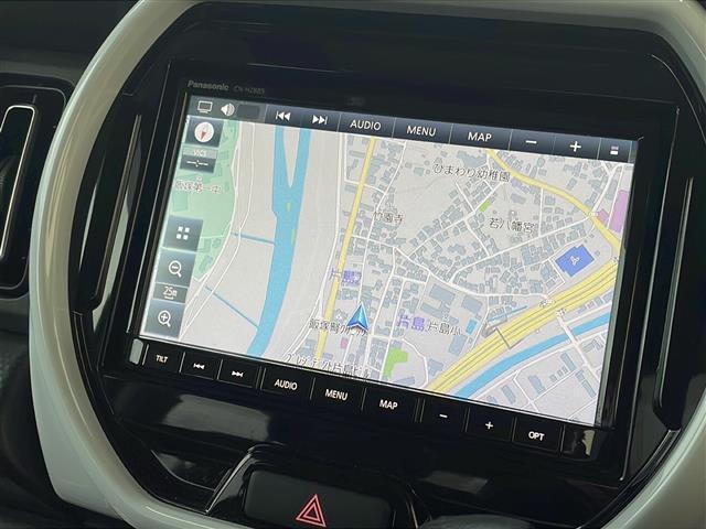 ハスラー ハイブリッドＸターボ　純正ナビ　クルーズコントロール　前席シートヒーター　ＥＴＣ　ＬＥＤヘッドライト　パドルシフト　パーキングセンサー　後席テーブル　衝突軽減ブレーキ　純正１５インチホイール　２トーンカラー（4枚目）