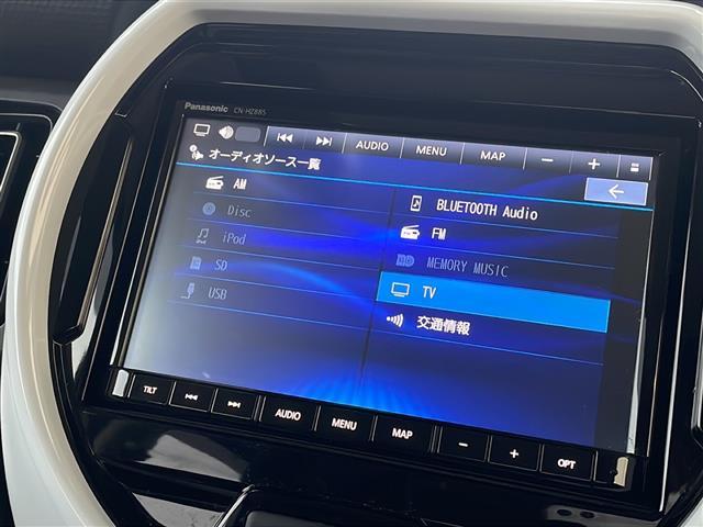 ハスラー ハイブリッドＸターボ　純正ナビ　クルーズコントロール　前席シートヒーター　ＥＴＣ　ＬＥＤヘッドライト　パドルシフト　パーキングセンサー　後席テーブル　衝突軽減ブレーキ　純正１５インチホイール　２トーンカラー（6枚目）