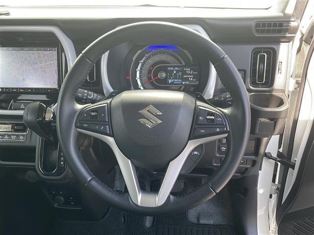 ハスラー ハイブリッドＸターボ　純正ナビ　クルーズコントロール　前席シートヒーター　ＥＴＣ　ＬＥＤヘッドライト　パドルシフト　パーキングセンサー　後席テーブル　衝突軽減ブレーキ　純正１５インチホイール　２トーンカラー（24枚目）