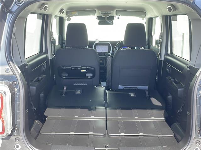 ハスラー ハイブリッドＸターボ　純正ナビ　クルーズコントロール　前席シートヒーター　ＥＴＣ　ＬＥＤヘッドライト　パドルシフト　パーキングセンサー　後席テーブル　衝突軽減ブレーキ　純正１５インチホイール　２トーンカラー（33枚目）