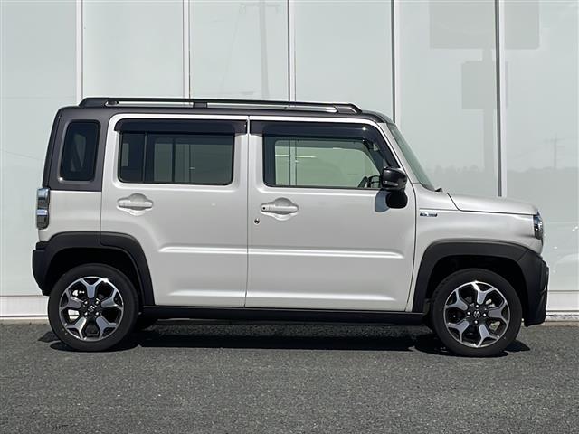 ハスラー ハイブリッドＸターボ　純正ナビ　クルーズコントロール　前席シートヒーター　ＥＴＣ　ＬＥＤヘッドライト　パドルシフト　パーキングセンサー　後席テーブル　衝突軽減ブレーキ　純正１５インチホイール　２トーンカラー（40枚目）