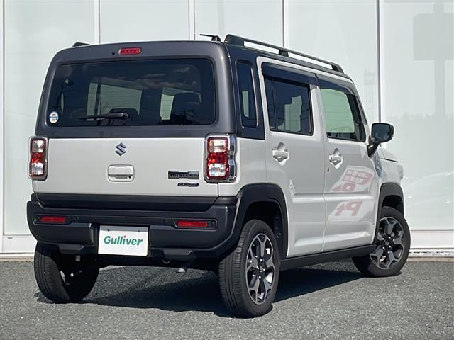 ハスラー ハイブリッドＸターボ　純正ナビ　クルーズコントロール　前席シートヒーター　ＥＴＣ　ＬＥＤヘッドライト　パドルシフト　パーキングセンサー　後席テーブル　衝突軽減ブレーキ　純正１５インチホイール　２トーンカラー（43枚目）