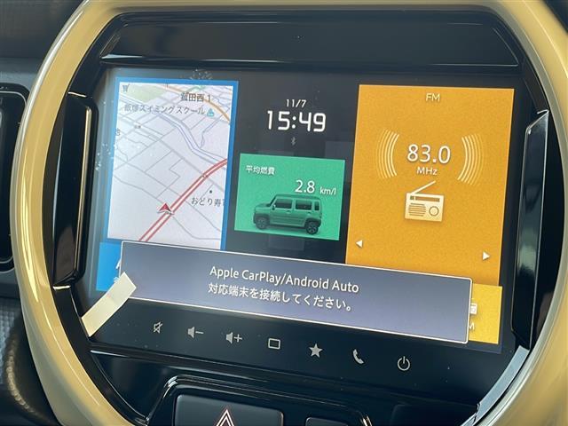 ハスラー ハイブリッドG 純正9インチナビ 全方位カメラ AppleCCarpayl レーダークルーズコントロール 純正アルミホイール フルセグTV LEDヘッドライト シートヒーター 横滑り防止装置 車線逸脱警報(6枚目)