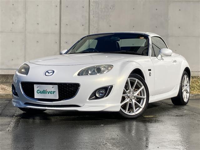 ロードスター ２０周年記念車　特別仕様車　社外メモリーナビ　フルセグＴＶ　ＥＴＣ　ＲＥＣＡＲＯ社製バケットハーフレザーシート　シートヒーター　革巻きステアリング　ステアリングスイッチ　ＨＩＤヘッドランプ　スマートキー２本（11枚目）