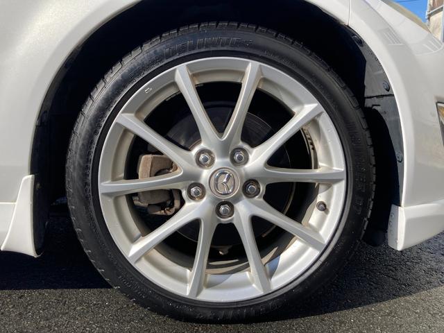 ロードスター ２０周年記念車　特別仕様車　社外メモリーナビ　フルセグＴＶ　ＥＴＣ　ＲＥＣＡＲＯ社製バケットハーフレザーシート　シートヒーター　革巻きステアリング　ステアリングスイッチ　ＨＩＤヘッドランプ　スマートキー２本（56枚目）