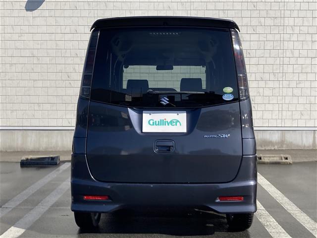 パレットＳＷ ＴＳ　純正メモリーナビ　フルセグＴＶ　ビルトインＥＴＣ　両側パワースライドドア　ＨＩＤオートヘッドランプ　革巻きステアリング　純正１４インチアルミ　フロントフォグランプ　スマートキー２本　ターボ（19枚目）