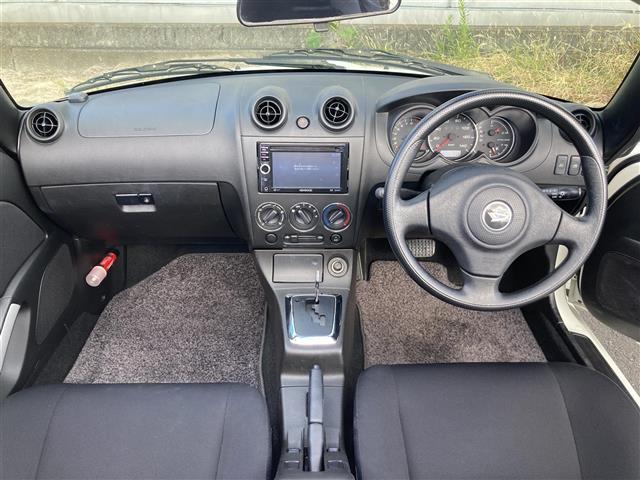 コペン アクティブトップ アクティブトップ 社外6.1インチナビ 社外15インチアルミ マニュアルエアコン ハロゲンヘッドライト フロントフォグランプ ターボ リモコンキー 純正フロアマット 保証書(2枚目)