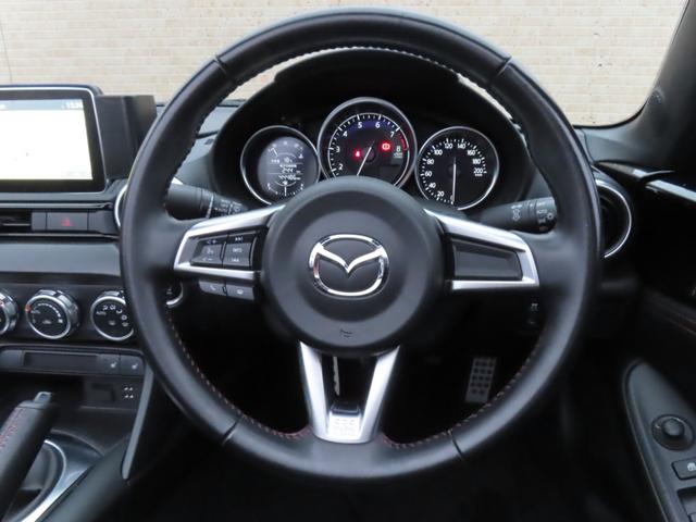 ロードスター Sレザーパッケージ 6速MT メーカーナビ BOSEサウンド バックカメラ フルセグTV ETC レザーシート ブラインドスポットモニター 車線逸脱警報 横滑り防止 純正アルミ LEDヘッドライト プッシュスタート(48枚目)