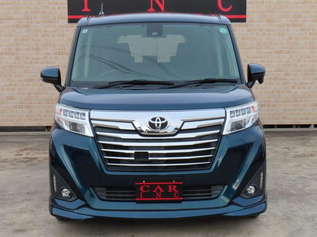 ルーミー カスタムＧ－Ｔ　純正ナビ　フルセグＴＶ　バックカメラ　両側パワースライドドア　クルーズコントロール　衝突被害軽減ブレーキ　車線逸脱警報　アイドリングストップ　プッシュスタート　ビルトＥＴＣ　ＬＥＤヘッドライト（4枚目）