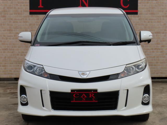 エスティマ アエラス 両側パワースライドドア クルーズコントロール 純正8インチナビ フルセグTV フリップダウンモニター バックカメラ ビルトETC 横滑り防止 リヤクーラー HIDヘッドライト 純正アルミ(4枚目)