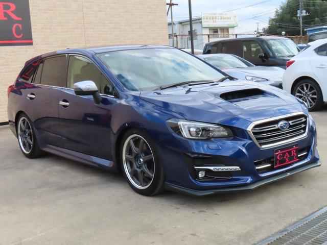 レヴォーグ 1.6GT-Sアイサイト ローダウン 社外マフラー 社外テールランプ 純正ナビ バックカメラ サイドカメラ フルセグTV レーダークルーズコントロール 衝突被害軽減ブレーキ シートヒーター 社外アルミ LEDヘッドライト(2枚目)