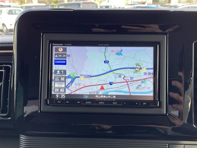 ワゴンRスマイル ハイブリッドS メモリナビ フルセグTV CD DVD Bluetooth AM FM 温シート ETC オートライト(3枚目)